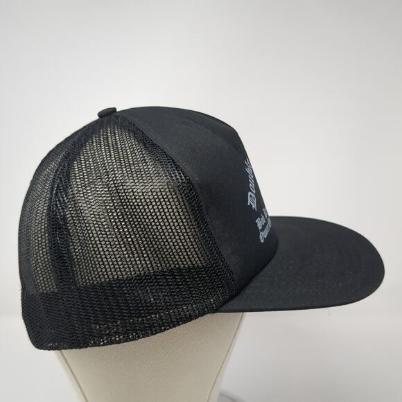 Double B. Trucking Snapback Trucker Hat Black One Size Adjustable Mesh Back Poly - Picture 5 of 9